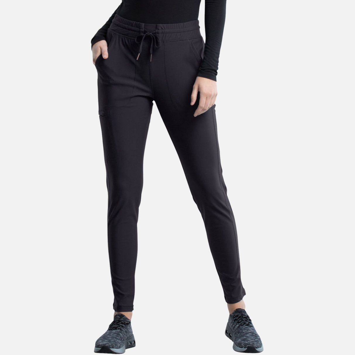 Pantalon-fusele-mi-haut-Cherokee-CK095-Charcoal-devant