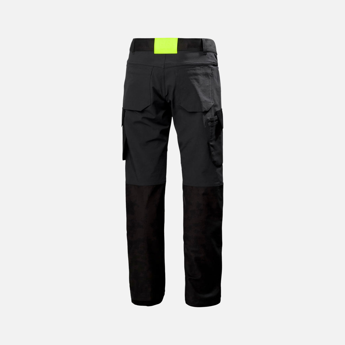 Pantalon cargo Helly Hansen Oxford 4x en noir, vêtement de travail confortable avec poches pratiques pour la mobilité.