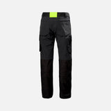 Pantalon cargo Helly Hansen Oxford 4x en noir, vêtement de travail confortable avec poches pratiques pour la mobilité.