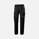 Pantalon cargo noir Helly Hansen Oxford 4x, vêtement de travail confortable et pratique pour la mobilité.