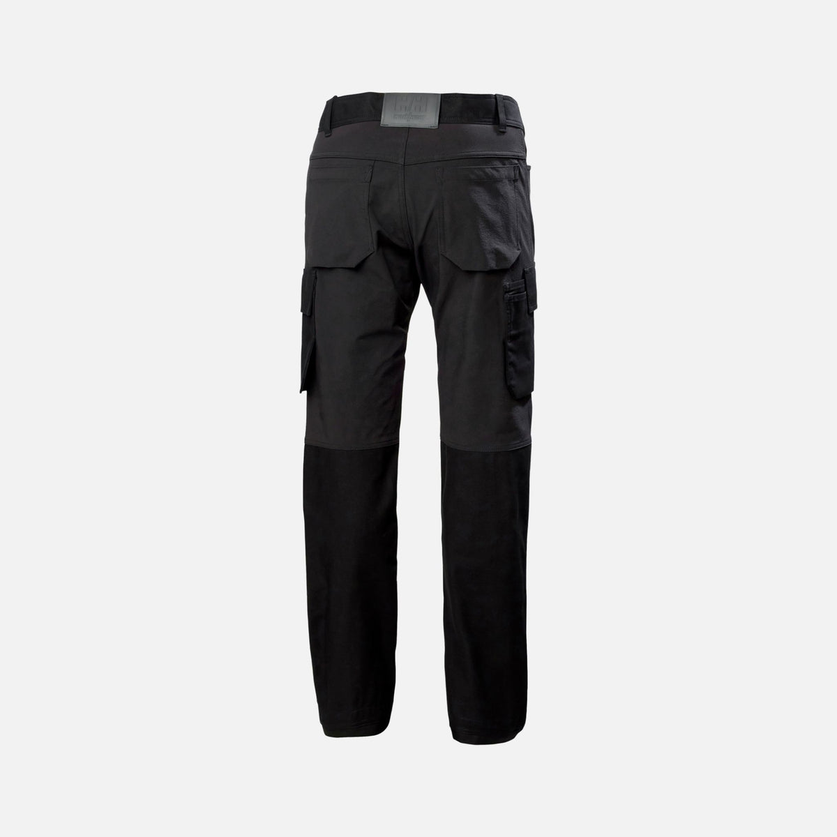 Pantalon cargo Helly Hansen Oxford 4x pour le travail, noir, avec poches et design pratique pour confort et mobilité.