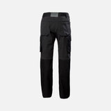 Pantalon cargo Helly Hansen Oxford 4x pour le travail, noir, avec poches et design pratique pour confort et mobilité.