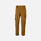 Pantalon cargo extensible Helly Hansen pour le travail, léger, durable et confortable, en tissu Oxford brun.
