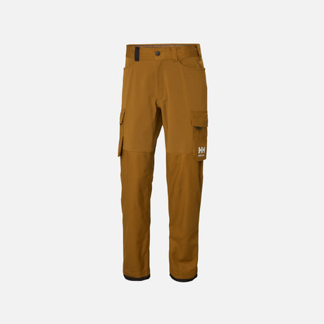 Pantalon cargo extensible 4 directions Helly Hansen en tissu brun léger et durable, idéal pour le travail et les activités outdoor.