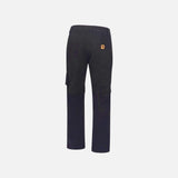 Pantalon de travail extensible WRTK avec poches à genouillères, noir, vêtements-pantalons conçu pour le travail robuste.