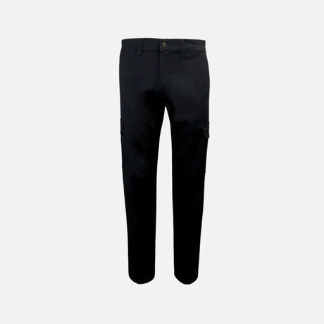 Pantalon de travail extensible doublé Gatts noir, conçu pour la mobilité et le confort actif, vêtement professionnel.