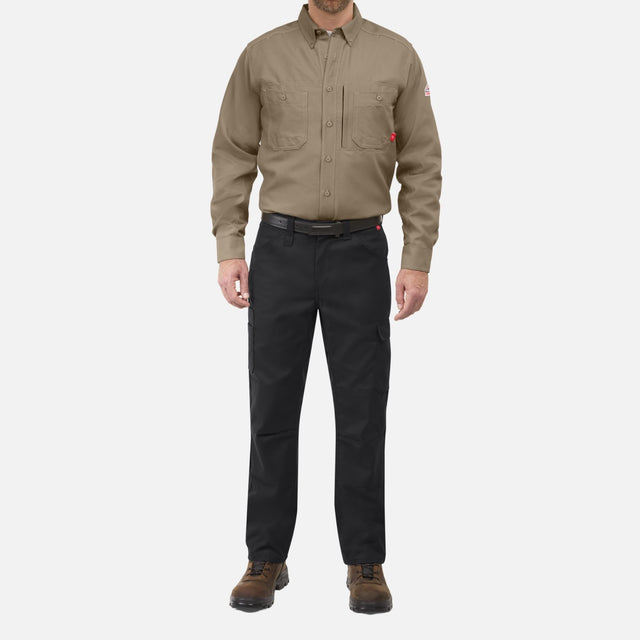 Pantalon-travail-redkap-QP1BK-noir-devant-mannequin