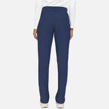 Pantalon médical MedCouture MC Insight, coupe droite, tissu extensible, en tissu bleu marine pour uniformes professionnels.