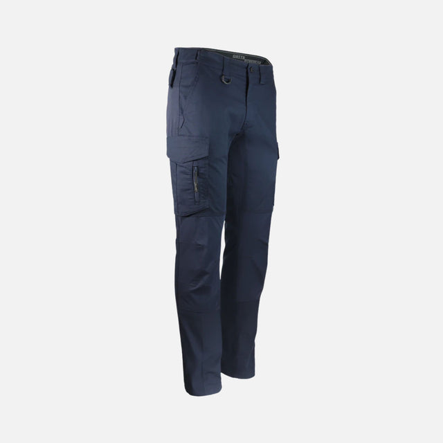 Pantalon de travail extensible Gatts, léger et confortable, en tissu marine, offrant une grande liberté de mouvement.