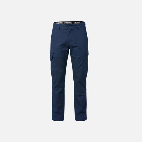 Pantalons-extensible-cargo-Syzmik-ZP120-marine-devant