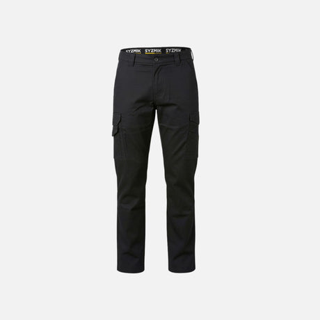 Pantalons-extensible-cargo-Syzmik-ZP120-noir-devant