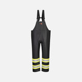 Pantalon de pluie ignifuge Viking noir, imperméable et sécurisé, adapté aux vêtements de sécurité et visibilité.