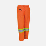 Pantalon haute visibilité imperméable orange Surewerx, robuste et conforme CSA, pour la sécurité au travail.