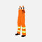 Salopette de sécurité imperméable Tough Duck en tissu ripstop orange, non doublée, vêtements de sécurité et visibilité.