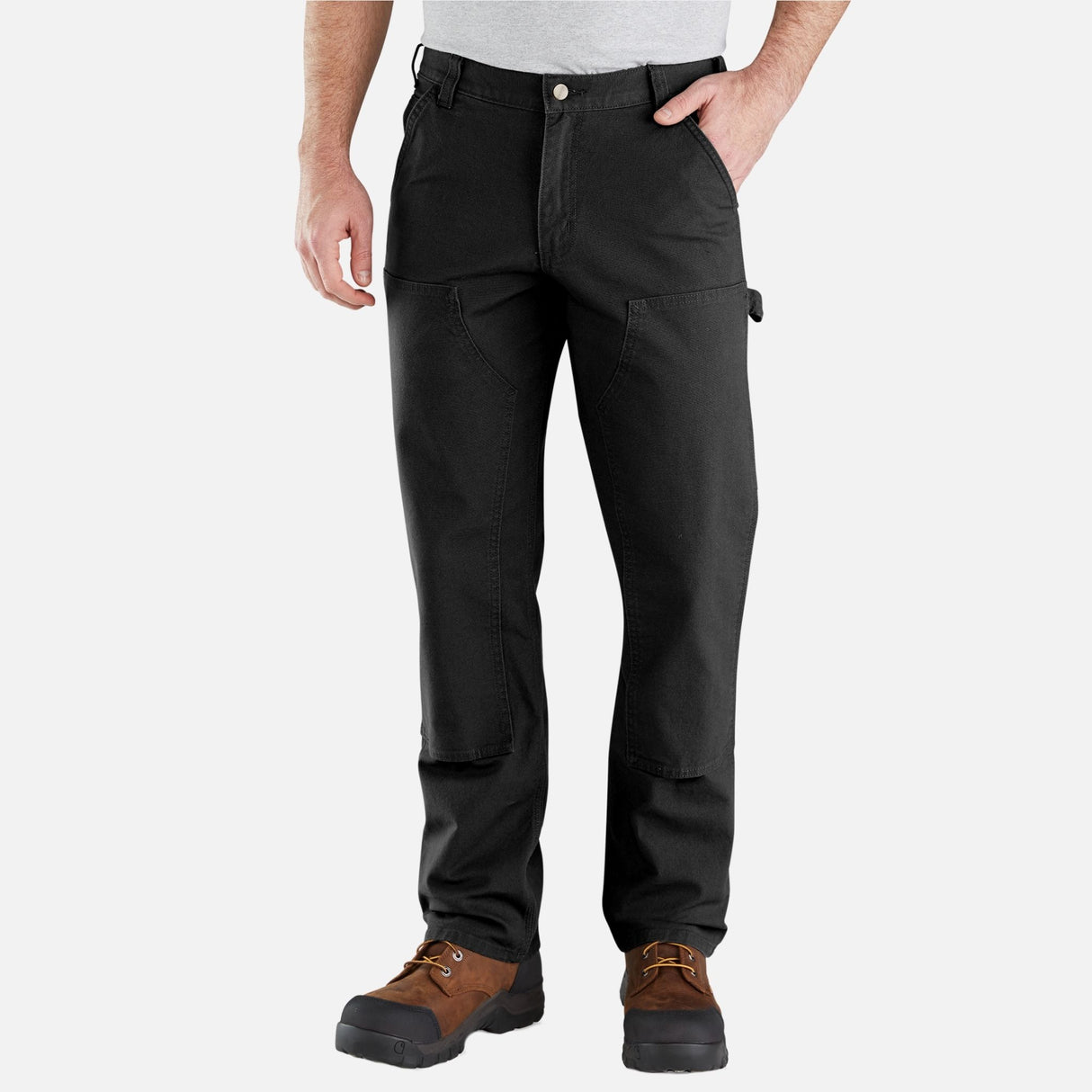 Pantalons-travail-Carhartt-103334BLK-noir-devant-mannequin