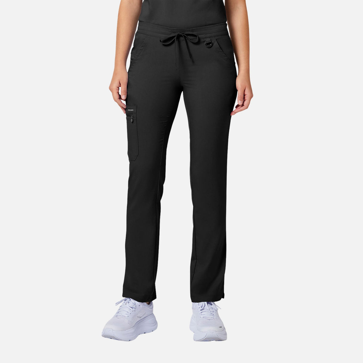 Pantalon médical noir pour femme Healing Hands Tamara HeartSoul, vêtement de travail confortable et ajusté.