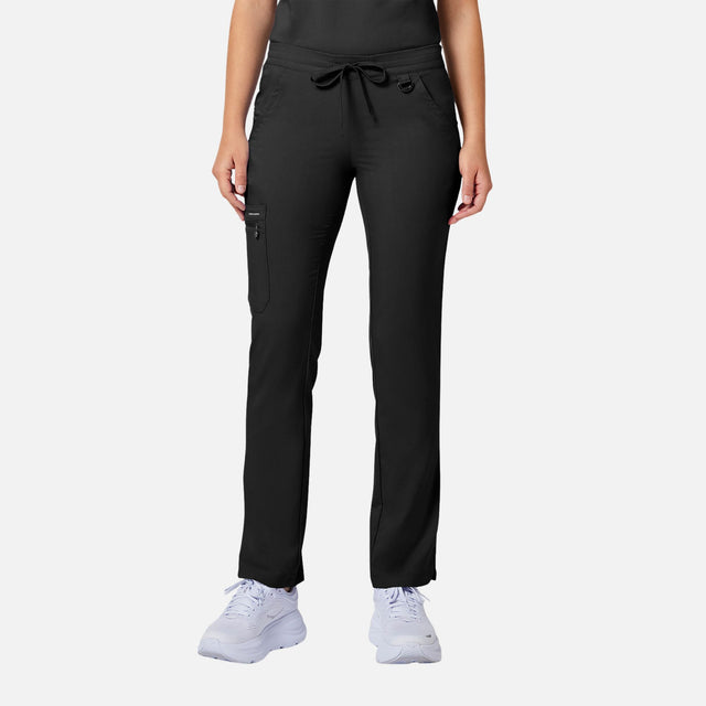 Pantalon médical noir pour femme Healing Hands Tamara HeartSoul, vêtement de travail confortable et ajusté.