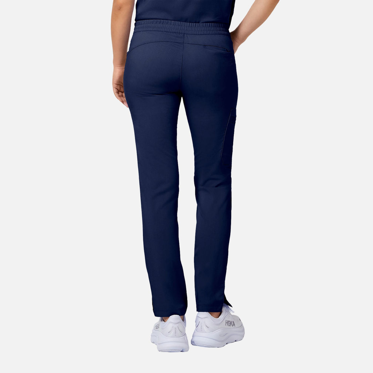 Pantalon médical pour femme Healing Hands Tamara HeartSoul en tissu marine, ajusté, confortable et stylé pour le travail.