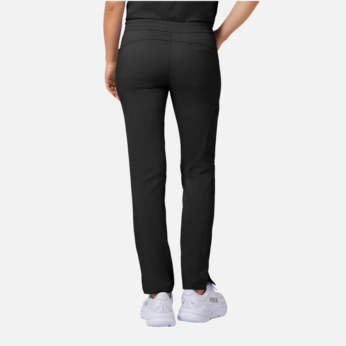 Pantalon médical noir pour femme Healing Hands Tamara HeartSoul, ajusté et confortable, vêtement de travail professionnel.