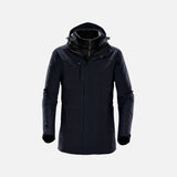 Manteau 3-en-1 pour homme Stormtech Avalante, parka marine avec doublure amovible, vêtements d'hiver polyvalents.