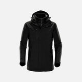 Manteau 3-en-1 Stormtech pour homme, parka noire avec doublure amovible, vêtements manteaux corpo pour temps froid