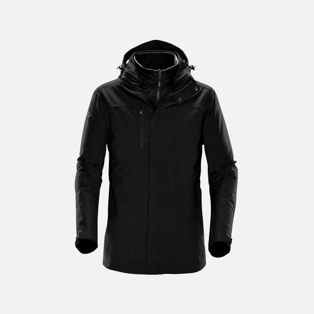 Manteau 3-en-1 Stormtech pour homme, parka noire avec doublure amovible, vêtements manteaux corpo pour temps froid