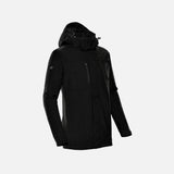 Manteau 3-en-1 pour homme Stormtech, parka noire avec doublure amovible, veste imperméable et chaude pour l'hiver.