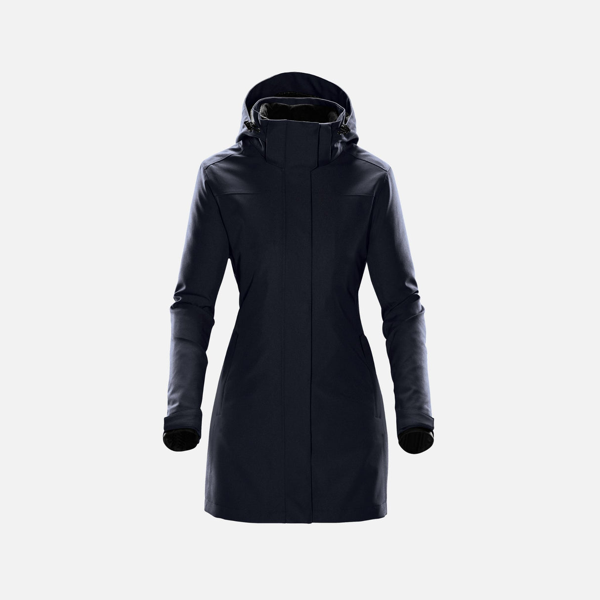 Manteau 3-en-1 pour femme de Stormtech, parka marine avec doublure amovible, vêtements d'hiver élégants et pratiques.