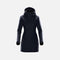 Manteau 3-en-1 pour femme de Stormtech, parka marine avec doublure amovible, vêtements d'hiver élégants et pratiques.