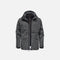 Parka 3-en-1 pour homme Stormtech Vortex, manteau d'hiver avec protection complète et chaleur modulable, en tissu gris granite.