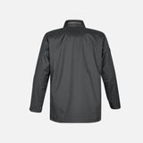 Parka 3-en-1 Stormtech Vortex pour homme, manteau chaud et modulable avec capuche, en gris granite, vêtements d'hiver.