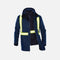 Parka à bandes 3-en-1 Stormtech, manteau réfléchissant marine, protection complète et chaleur modulable pour hommes.