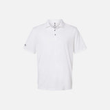 Polo à manches courtes Performance Adidas blanc pour homme, tissu léger et respirant, idéal pour sport et détente.