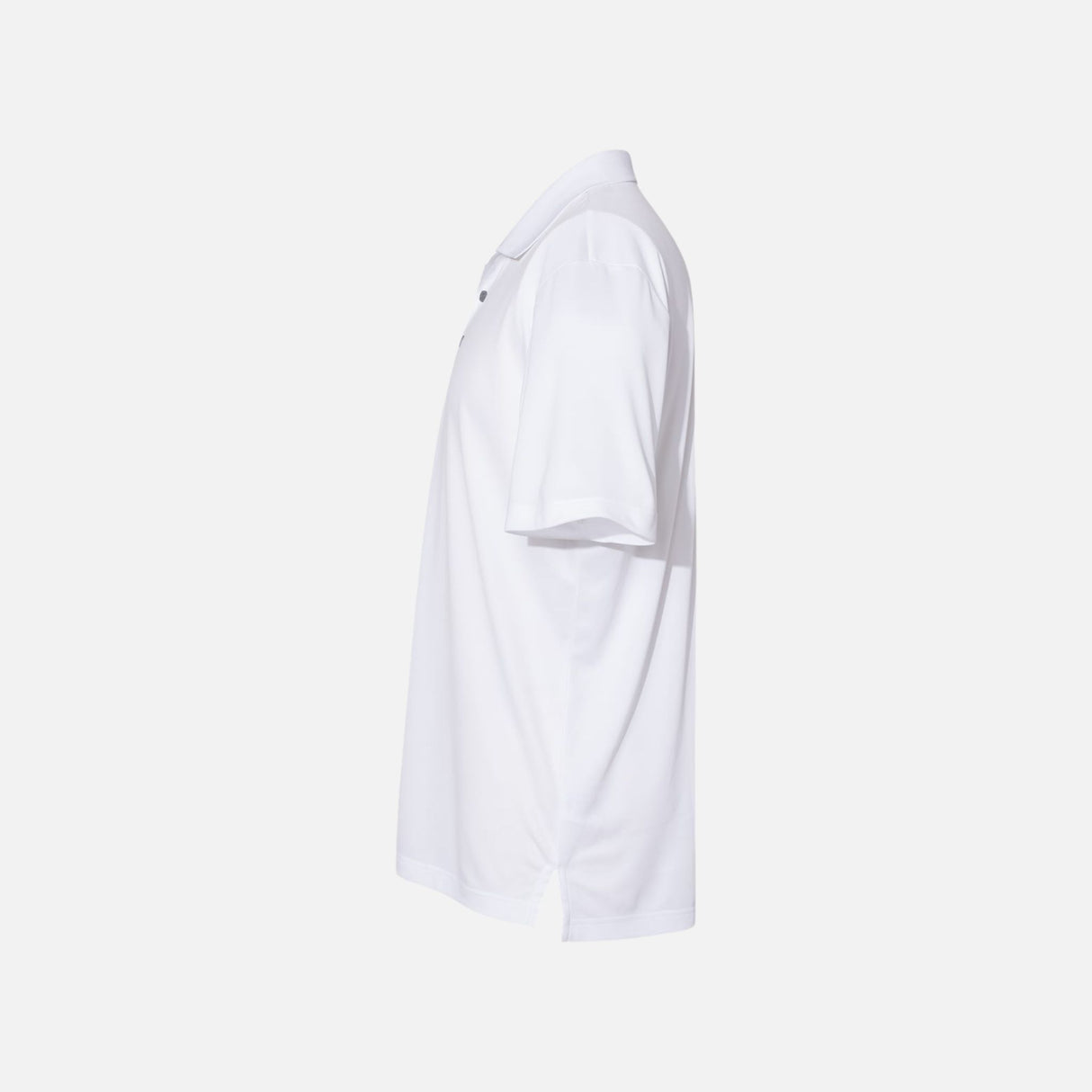 Polo à manches courtes Performance Adidas blanc pour homme, vêtement de sport en tissu léger.