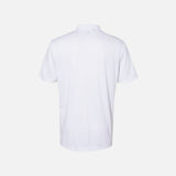 Polo à manches courtes Performance Adidas blanc, vêtement polo pour homme, tissu léger et respirant.