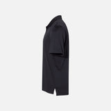 Polo à manches courtes Performance Adidas noir pour homme, tissu léger et respirant, idéal pour sport et détente.