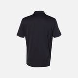 Polo à manches courtes Performance Adidas noir, vêtement sportif en tissu léger, porté sur mannequin.