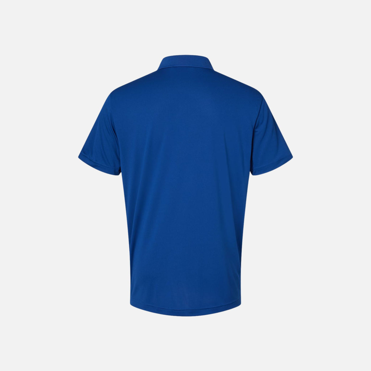 Polo à manches courtes Adidas Performance en bleu royal, tissu léger et respirant, pour sport et tenue décontractée.