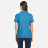 Polo Fusion ChromaSoft Core365 bleu pour homme, vêtement polo en tissu confortable, vue de face.