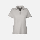Polo Fusion ChromaSoft Core365 en platine, vêtement polo pour le corps, vue de face avec col et boutons visibles