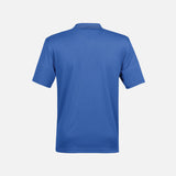 Polo Eclipse Stormtech PG-1 en azur, vêtement polo pour le corps, porté sur un mannequin.