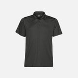 Polo Eclipse Stormtech PG-1 en tissu gris foncé, vêtement polo homme avec col et boutons, style décontracté.
