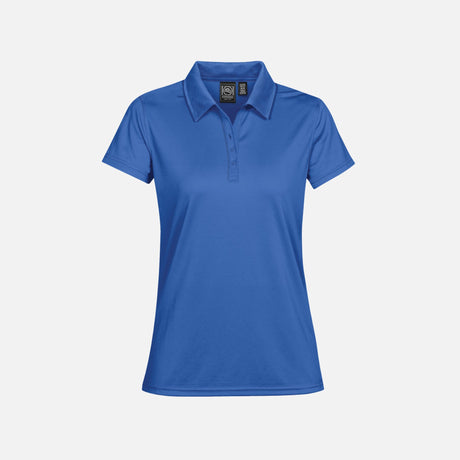 Polo Eclipse Stormtech PG-1W en tissu azur, vêtement polo pour homme avec col et manches courtes.