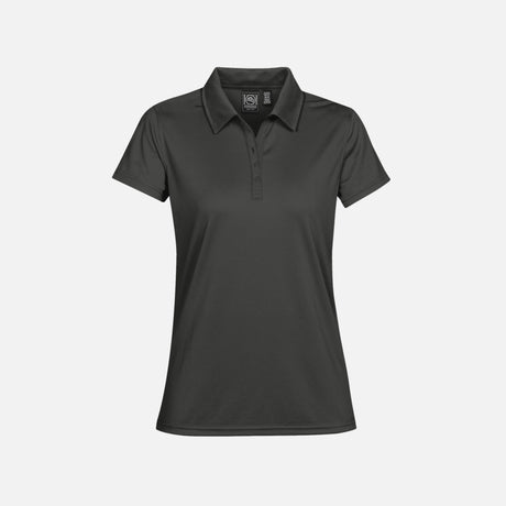 Polo Eclipse Stormtech PG-1W en color charbon, vêtement polo pour homme, tissu léger et confortable.
