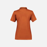 Polo Eclipse Stormtech PG-1W en rouille, vêtement polo pour homme avec col et logo sur la poitrine, tissu léger et confortable