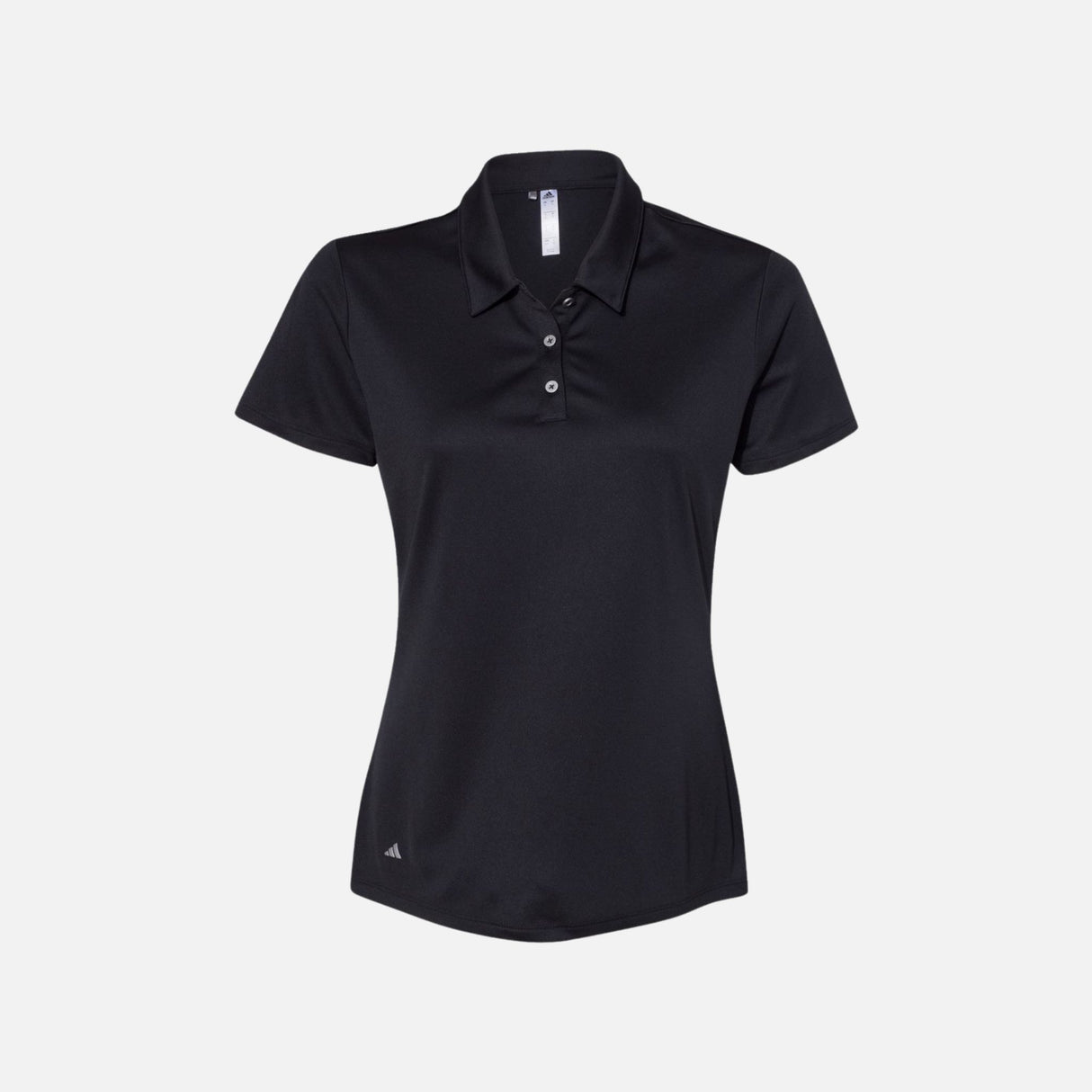 Polo à manches courtes pour femme Adidas Performance, noir, en tissu léger, idéal pour sport et détente.