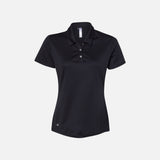 Polo à manches courtes pour femme Adidas Performance, noir, en tissu léger, idéal pour sport et détente.