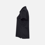 Polo à manches courtes Performance pour femme Adidas en noir, vêtement sportif léger et confortable pour l'entraînement.