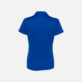 Polo à manches courtes Performance pour femme Adidas, tissu bleu royal, look sportif et confortable pour l'entraînement.