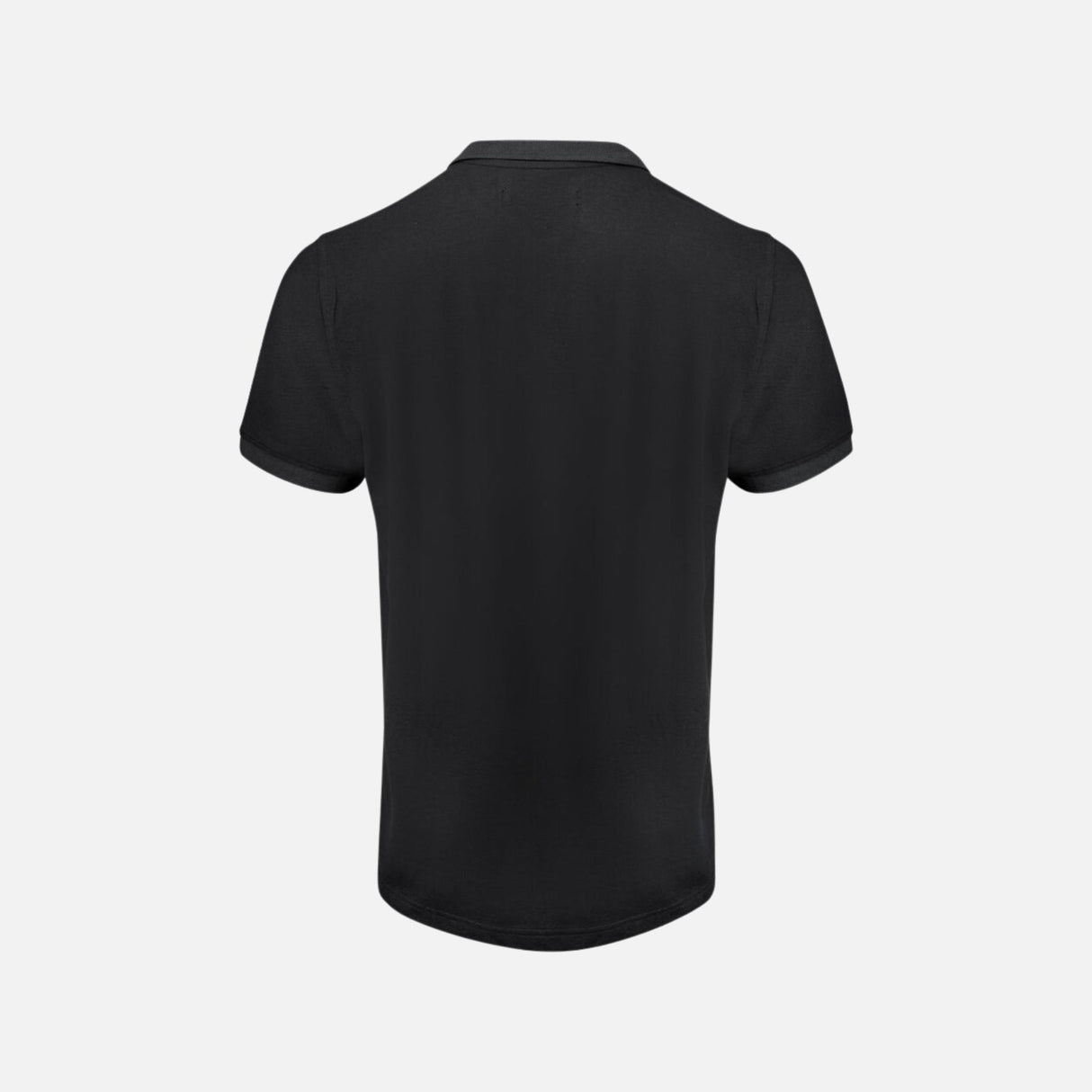 Polo bicolore pour homme James Harvest, noir, en tissu confortable, avec col classique et détails contrastés.